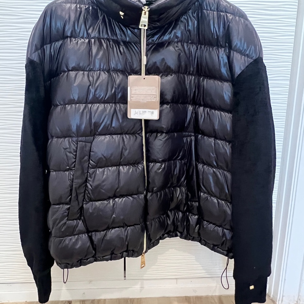 Herno jacket size 50 black NWT